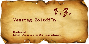 Veszteg Zoltán névjegykártya